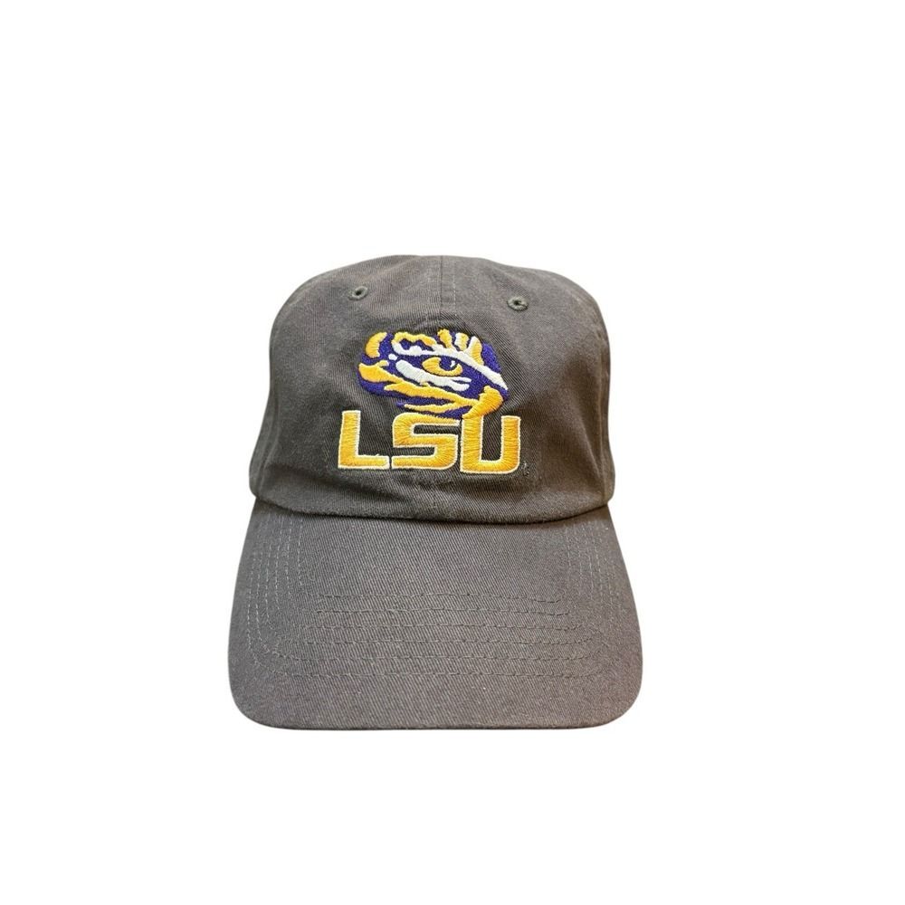 LSU Tigers Top of the World Headwear Eye of the Tiger Gray Strapback